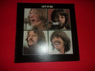 The Beatles Let It Be Apple AR34001 Red Apple Gatefold Phil Ronnie Bell Sound 4