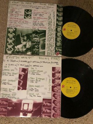 1972 The Rolling Stones Exile On Main Street LP Artisan Cut C/D w/ Postcards 3