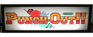 Punch - Out Arcade Marquee Light Box