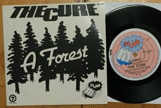 The Cure: A Forest.  Very Rare Aussie/oz Unique Sleeve 7 " /45 - Near - Punk/goth