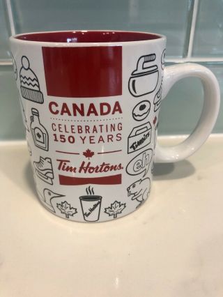 Tim Hortons Ceramic Mug Canada Celebrating 150 Years Limited Edition 2017