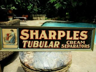 Antique Sharples Cream Separator Sign