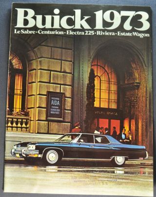 1973 Buick Brochure Riviera Lesabre Electra 225 Centurion Estate Wagon Canadian
