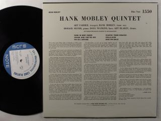 HANK MOBLEY QUINTET Self Titled BLUE NOTE 1550 LP VG,  mono japan 2