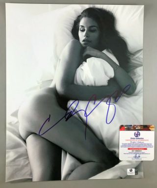 Cindy Crawford Sexy Signed/autographed 11x14 B/w Photo With Ga Gv 806041