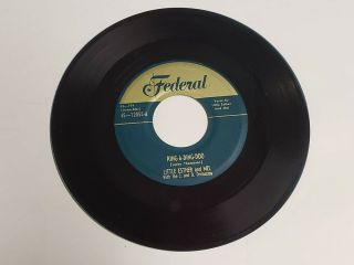 Vtg 1950s 45 Rpm Little Esther Ring A Ding Doo,  The Crying Blues - Federal Green