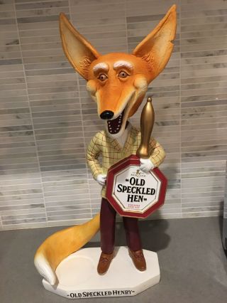 Old Speckled Hen Henry The Fox Fox Bobble Head Morland Brewery