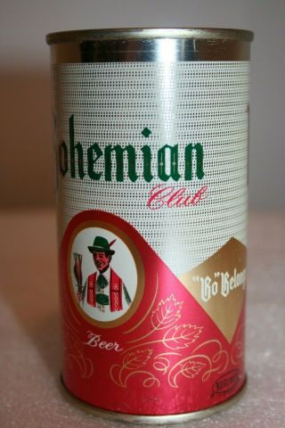 Bohemian Club Beer 12 oz.  flat top beer can from Spokane,  Washington 5