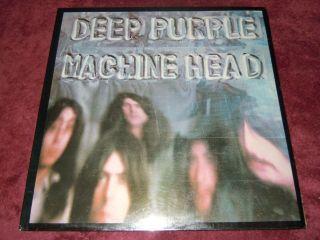 Deep Purple Machine Head Album Uk Purple 1st Press A1u/ B1u W/ Poster Gramophone