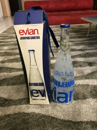 Jean Paul Gaultier Evian Water  Glass Bottle With Packaging Jpg