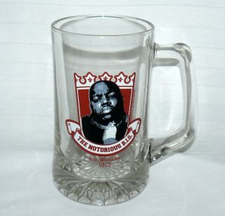 The Notorious B.  I.  G.  24 Oz Beer Glass Mug Stein Est.  Brooklyn 1972 Biggie Smalls
