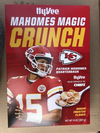 Case Of 12 Patrick Mahomes Cereal Mahomes Magic Crunch - Kansas City Chiefs