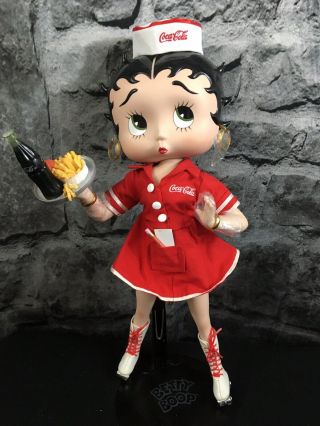 Betty Boop Coca Cola Car Hop Porcelain Doll