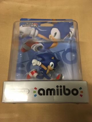 Sonic Amiibo Smash Bros Nintendo Figures Video Game (, Selaed)
