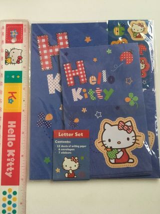 Vintage Sanrio Japan Hello Kitty Stationary Letter Set 2009 Patchwork