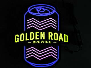 Golden Road Brewing Co Craft Led Beer Beer Sign Light Bar Opti Neon Mango Cart