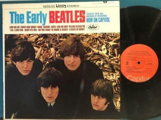 The Early Beatles Nm - /nm - Rare Deep Groove 1976 Orange Label St 2309 Love Me Do