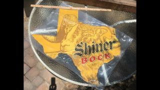 Large Shiner Bock Beer Texas Ram Tin Metal Sign