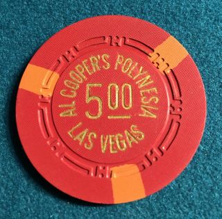 Al Cooper’s Polynesia Las Vegas $5 House Chip