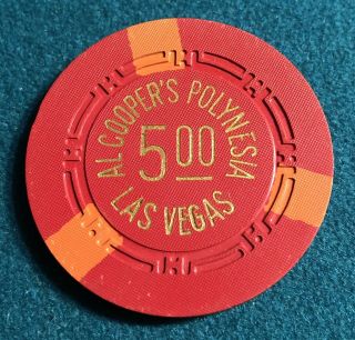 Al Cooper’s Polynesia Las Vegas $5 House Chip 2