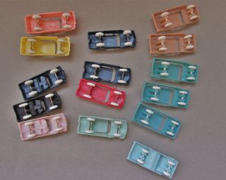 RARE Group of 15 F&F MOLD & DIE Plastic Cars,  Post Cereal Premiums 7