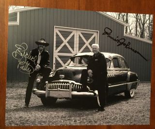 Richard Petty & Junior Johnson Nascar Signed 8 X 10 Photo Autographed