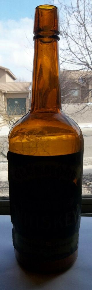 Glenmore Bourbon Whiskey Bottle w/ Paper Label from Portland,  Oregon 3
