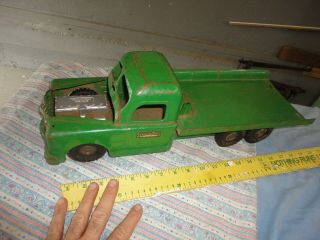 Vintage Structo Toys Flatbed Wrecker Tow Truck Metal Pressed Steel
