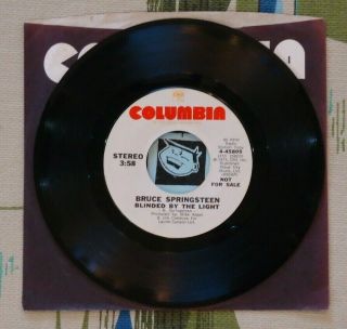 Bruce Springsteen 45 Blinded By The Light 1973 Mono Stereo Promo G,