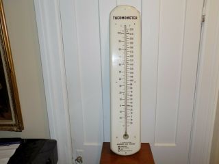Vintage Academic Aids Division Creative Playthings Large Metal Thermometer