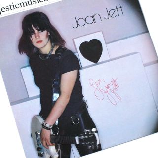 Signed Joan Jett 1st Album Vinyl Lp W/ The Sex Pistols 1st Pressing Ex Runaways