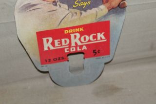 RARE 1930 ' s BABE RUTH RED ROCK COLA BOTTLE TOPPER SIGN GENERAL STORE BASEBALL 4