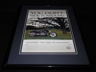 2006 Harley Davidson Night Rod Motorcycles Framed 11x14 Advertisement
