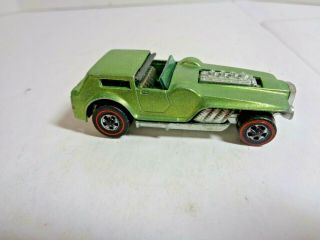 Vintage 1971 Hot Wheels Redline Hood in Light Green 3