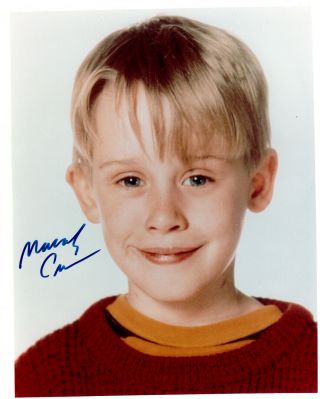 Macaulay Culkin Certified Signed Autographed Vintage 8 X10 Photo,