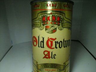 12oz flat top beer can,  oi,  ( (OLD CROWN ALE))  by centlivre brewing co. 8