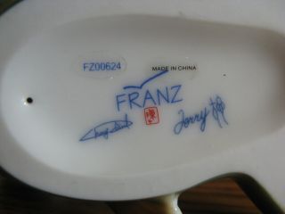 Franz Signed Porcelain Figurine Amphibian Father Frog & Son FZ00624 NIB 2004 7