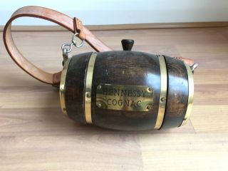 Collectible Hennessy Cognac Dog Barrel And Collar