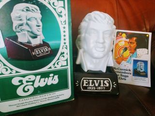 Limited Edition Mc Cormick Elvis Presley Bust Whiskey Decanter
