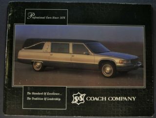 1995 S&s Hearse & Limousine Brochure Cadillac Buick Lincoln Town Car 95