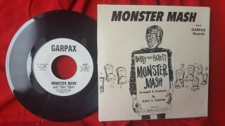 Bobby Pickett " Monster Mash " Nm 45 - Rpm With Nm - /ex,  Picture Sleeve 1962
