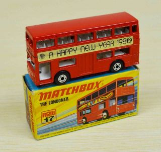 Matchbox Japanese Izumiya Happy Year 1980 Superfast London Bus,  Rare Japan