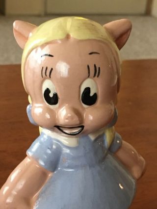 VTG Evan Shaw American Pottery Porky & Petunia Pig Figurines 6