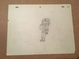 1930s Betty Boop Animation Drawing Art Judge For A Day Vintage Rare