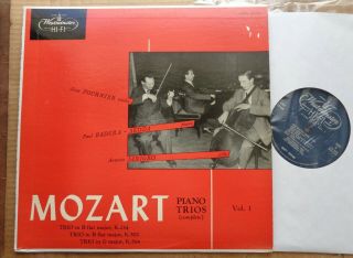Jean Fournier/badura - Skoda/janigro Mozart Trios Vol.  1 - Westminster Xwn 18106