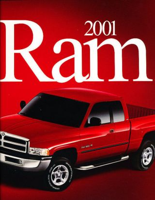 2001 Dodge Ram Truck 1500 2500 3500 Sales Brochure Book