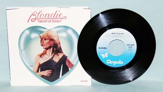 Blondie Heart Of Glass 45 Rpm W/ps Chrysalis 2295 Nm/unplayed 1979