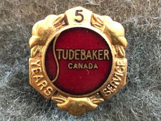Vintage Studebaker Canada 5 Year Service Pin Rare
