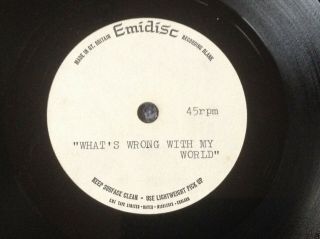 P.  J.  Proby - What’s Wrong With Rare 1968 Uk Publishing Demo Acetate Soulful Beat