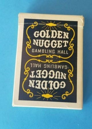 Vintage - Golden Nugget Casino Playing Cards Complete Black Deck Las Vegas,  NV 2